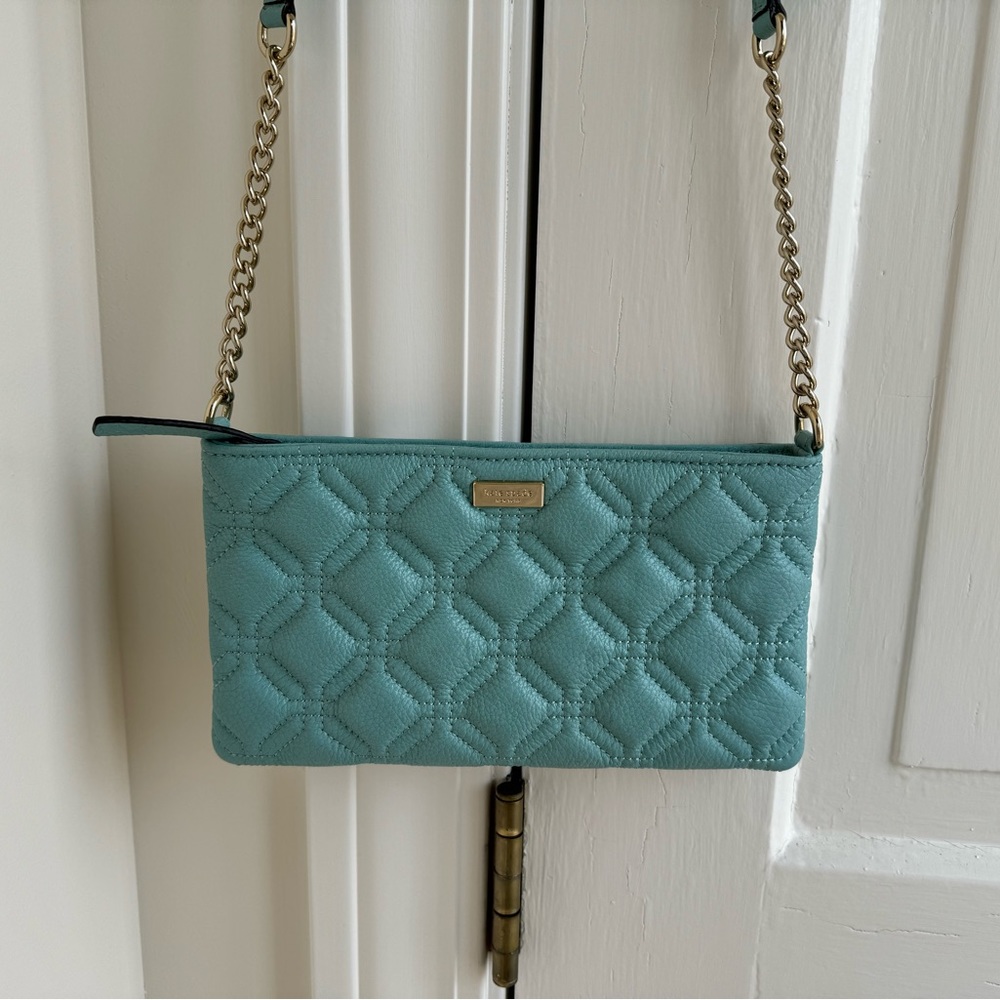 NWOT Tiffany Blue Kate Spade Leather Purse